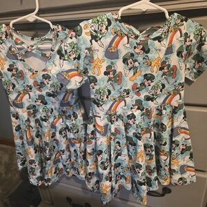 Minnie Mouse Rainbow Print Girls' Dress